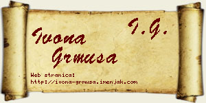 Ivona Grmuša vizit kartica